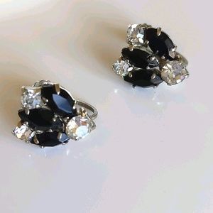 Vintage Germany Crystal Screwback Earrings